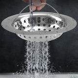 23 x Brand New Sink drain strainer strainer sink food scraps stainless steel sink strainer kitchen sink strainer drain strainer kitchen sink sink filter 11 cm with handle, 2 pieces - RRP €229.77