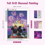 2 x Brand New NAIMOER Mouse Diamond Painting Adults, 5D Diamond Painting Pictures Cartoon Diamond Painting Adults Mouse Diamond Painting Children DIY Diamond Painting for Home Wall D cor 30x40cm - RRP €40.8