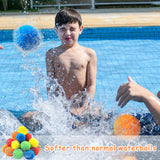 9 x Brand New TOPJOWGA Water Bombs Set Splash Balls, 30 Pieces Water Bombs Reusable, Balls a Game for Water Fun, Ball for Children a Game for Water Fun for Children, Garden, Pool - RRP €161.01