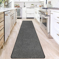 1 x RAW Customer Returns SHACOS Carpet Runner Hallway Long 60x240 cm Corridor Carpet Runner Non-Slip Soft Carpet Runner Hallway Washable Hallway Runner Long Entrance Carpet Long Runner Carpet for Hallway, Kitchen Black  - RRP €45.18