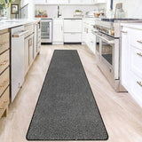 1 x RAW Customer Returns SHACOS Carpet Runner Hallway Long 60x240 cm Corridor Carpet Runner Non-Slip Soft Carpet Runner Hallway Washable Hallway Runner Long Entrance Carpet Long Runner Carpet for Hallway, Kitchen Black  - RRP €45.18