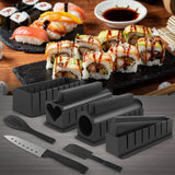 1 x RAW Customer Returns SKYSER Sushi Maker set, 12 items Sushi Maker Kit for beginners to make yourself, can be used as a sushi plate with sushi rice roll molds, sushi knife, sushi rolling mat red  - RRP €23.99