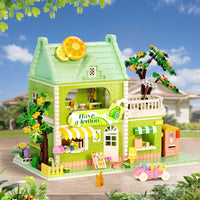 8 x Brand New STEM MATCH Flower House Building Set for Kids 6-12, Lemon Tea Shop Mini Block Building Kit, Creative Toys for Girls Kids 6-12 1350 Pieces  - RRP €163.2