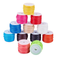 1 x RAW Customer Returns PH PandaHall 12 Colors 2mm Waxed Polyester Thread Waxed Thread Cord for Bracelet Necklaces DIY Jewelry Making Macrame Supplies, 10m Roll, Totally 12 Rolls - RRP €23.39