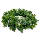 14 x Brand New Artificial flower wreath, artificial flower wreath, decorative wreath, diameter 30 cm, door wreath, wall wreath, door decoration, table decoration, green - RRP €303.94