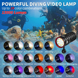 1 x RAW Customer Returns LetonPower Turbo S Pro diving light, 13000 lumen diving flashlight 100m underwater photo fill light, diving light with Type-C charging for professional underwater video light - RRP €189.99