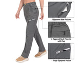 1 x Brand New Mapamyumco Women s Stretch Outdoor Hiking Trousers Cotton Soft Jogger Drawstring Zip Pockets Jogging Bottoms Trekking Hoend and Lightweight Gray XL - RRP €32.99