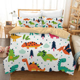 7 x Brand New Bedding set for children s boys - Microfibre dinosaur pattern printed in 3 pieces - with duvet cover and earcase - 135 x 200 cm - RRP €134.4