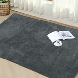 1 x RAW Customer Returns Granbest Premium Thick Sheepskin Rug for Living Room Kitchen Non-Slip Washable Floor Carpet Ultra Soft Floor Bedroom Rugs 120 x 160 cm, Grey  - RRP €36.99