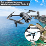 1 x RAW Customer Returns MINGPINHUIUS GPS drone with 4K HD camera, RC quadcopter with auto return, 5G WiFi image transmission, 50 min. long flight time, with brushless motor, altitude hold, headless mode - RRP €130.99