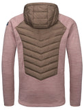 1 x Brand New Mapamyumco Men s Thermal Insulation Running Jacket, Thermal Hybrid Hiking Jacket Light Brown L - RRP €99.99