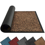 1 x RAW Customer Returns Mibao doormat for indoor outdoor use, 50x80cm black brown doormats, permanently washable doormat, non-slip dirt trapper mat for entrance area, doormat with natural rubber backing - RRP €23.63