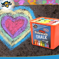 1 x RAW Customer Returns Chalk City Sidewalk Chalk, Giant Chalk, Non-Toxic, Washable, Art Set 20 Pack  - RRP €10.8