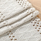 6 x Brand New Table Runner Boho 72 inch Macrame Table Runner made of Cotton Table Runner Beige Cream Table Runner Linen with Tassel Suitable for Bohemian Dining Room Bedroom Decoration Wedding - RRP €54.36