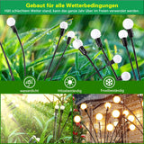 1 x RAW Customer Returns Firefly Solar Garden Lights, 4 Pack Firefly Garden Lights, 2 Lighting Modes Constant or Flashing , Waterproof, Weatherproof Solar Ground Lights Outdoor For Footpath Yard Patio Walkway Decor - RRP €23.18