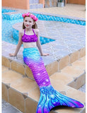 1 x RAW Customer Returns Mermaid Tails with Bikini for Girls 3pc,Mermaid Tail Dress Up Mermaid Swimming Costumes for Kids,without Monofin - RRP €28.33