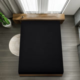 1 x RAW Customer Returns Utopia Bedding - Fitted Sheet 200x200cm - Black - Brushed Polyester Microfiber Fitted Sheet - 35cm Deep Pocket - RRP €17.99