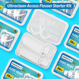 34 x Brand New Ultraclean Access Flosser Mint Refill Heads 54 Count Pack of 2  - RRP €305.66