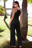 1 x RAW Customer Returns OUGES Women s Summer Sleeveless Jumpsuit Overall Long Pants Suit Casual Playsuit Romper with Pockets Black, XXL  - RRP €33.8