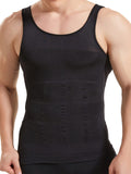 1 x RAW Customer Returns HANERDUN Gynecomastia Chest Binder Men Shapewear Tummy Control Underwear Shirt Compression Tank Top Elastic Ves - RRP €19.15