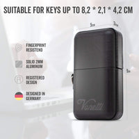 1 x RAW Customer Returns VONETTI Alpha Shield ELEGANTE - Premium RFID Signal Blocker Box - Smart Car Key Faraday Signal Protector, Keyless Go RFID Blocking Case, Crypto Wallet Safe Box, Signal Blocker Faraday Tin Black  - RRP €51.01