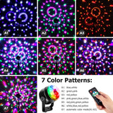 1 x RAW Customer Returns Litake Disco Ball Disco Light LED Upgrade 6W , Party Light 7 Color Modes Color Changing Music Controlled Stage Lighting with Remote Control 4M USB Cable 360 Rotating for Children s Party Halloween - RRP €14.99