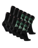 1 x RAW Customer Returns DANISH ENDURANCE 6 pairs of soft socks multicoloured 3x black, 3x argyle green 43-47 - RRP €32.8