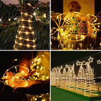 15 x RAW Customer Returns LooHome LED Rope Light 200 LEDs 20 Meter Fairy Lights with Remote Control Warm White 8 Modes IP44 Waterproof Christmas Decoration for Indoor Outdoor Garden Party Wedding Christmas LED Rope Light  - RRP €329.7