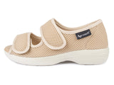 1 x RAW Customer Returns Aerosoft Stretch Sandals 06 Women Men Slippers Non-slip Hook and loop closure beige, 38  - RRP €59.95