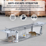 1 x RAW Customer Returns FORMIZON Rat Trap Live Trap, 41 x 14 x 11 cm Marten Trap Large, Premium Rat Trap, Reusable Trap, Animal Trap Cage with Sensitive Trigger for Indoors Outdoors - RRP €31.46