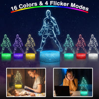 1 x RAW Customer Returns DAHEYMA Football Mood Lamp, 3D LED Illusion, Football Night Light, Football Decoration, Portugal No.7 Player, Siuuuu Celebration, Football Gifts, 16 Colors with Remote Control, Dimmable - RRP €22.5