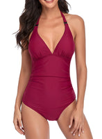 1 x RAW Customer Returns EastElegant One Piece Breastfeeding Swimwear Bikini Breastfeeding Swimwear, Wine Red, L - RRP €99.0