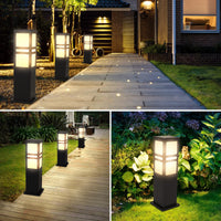 1 x RAW Customer Returns Kingwen LED path lights outdoor 16W E27 bollard light outdoor 3000K garden lamp IP54 path lighting LED outdoor lamp path light 60CM black  - RRP €79.99