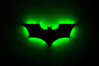 1 x RAW Customer Returns keivmlvt Superhero LED Lamp with Remote Control for Batman Fan Colorful Night Light for Bedroom Corridor Background Wall Decoration - RRP €48.0