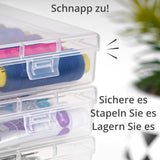 1 x RAW Customer Returns Winter Shore Rectangular Plastic Storage Boxes Pack of 24 - Plastic Containers with Hinged Lids and Mixed Sizes - Transparent Organizer Boxes for Materials and Small Items - RRP €22.08