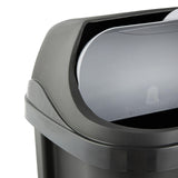 1 x RAW Customer Returns keeeper waste bin with roll lid, 50 l, Rasmus, graphite grey - RRP €30.89