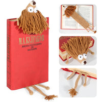 1 x RAW Customer Returns Bookmark Crochet Bookmark Personalized Children 3D Cartoon Animals - Funny Gift for Birthday Pupil Boy Girl Teacher Students and Book Lovers Lion  - RRP €20.67