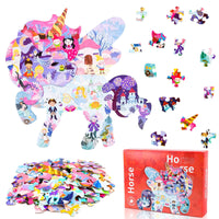 2 x Brand New Puzzle children, 60 pieces animal puzzle pieces, unicorn puzzle toy, educational toy, children s puzzle gift for boys and girls aged 5-12 - RRP €38.4