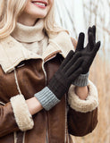 1 x Brand New YISEVEN Women s Winter Gloves Made of Genuine Sheepskin Leather Gloves with Warm Lining Winter Gloves Women s Gloves Gifts Green Medium 7.0 Inches - RRP €27.6