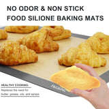 6 x Brand New Silicone Baking Mats - Non-Stick Large Baking Mats Set of 3-2 Half Sheets 29 x 41 cm 1 Quarter Sheet - Extra Thick Reusable Baking Mats for Cookies, Pastries, Buns, Fondant - RRP €90.72