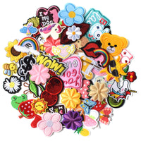 1 x RAW Customer Returns AXEN 60PCS Embroidered Iron on Patches DIY Accessories, Random Assorted Decorative Patches, Cute Sewing Applique for Jackets, Hats, Backpacks, Jeans, 60 Pieces Package - RRP €13.76