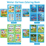 1 x RAW Customer Returns JoyPlus 4 Pieces Water Painting Book for Kids, Water Painting Book with 4 Water Pens, Reusable Magic Water Coloring Book, Water Coloring Book Gift for Kids - RRP €9.99