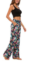 1 x RAW Customer Returns Urban GoCo Women s Boho Wide Leg Palazzo Pants 7, L  - RRP €24.98