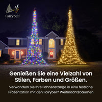 1 x RAW Customer Returns Fairybell LED Christmas tree for outdoors - 4 meters - 640 LEDs - Christmas tree including mast - warm white - RRP €352.9