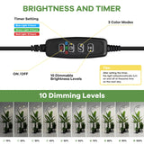 1 x RAW Customer Returns YUYMIKA 160 LED 20W Full Spectrum 10 Inch Plant Light, 360 Gooseneck Round Grow Light, Euro Plug, 3 9 12 Automatic Timer, 11.8-59 Inch Telescopic Pole,For Garden Plants - RRP €29.99