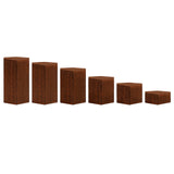 1 x RAW Customer Returns BELLE VOUS Hexagon Display Pedestal Decorative Column Wood x6 Base for Sculptures Wooden Column for Shelves Counters Various Wooden Columns Decoration Hexagonal Chain Holder Jewelry, Figures, Cupcakes, Dessert - RRP €30.99