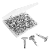 1 x RAW Customer Returns OMOTOOL steel roofing nail 2.8 x 15 mm 280 pieces , galvanized roofing nails countersunk head felt nails suit for shed roof roofing felt slate panels, wide head nails - RRP €9.06