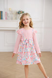 1 x Brand New Refein Toddler Baby Girls Dress Unicorn Star Princess Dress Cotton Ruffle Long Sleeve Bow Party Festive Dress Spring Autumn Clothing Size 90-120 - RRP €27.6