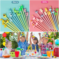 1 x RAW Customer Returns yuechen 30 pencils children s party favors, school HB pencils set, cute animal pencil caps, party favors children s birthday party gifts - RRP €10.2