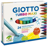 1 x RAW Customer Returns GIOTTO Turbo Maxi - Case of 24 Wide Tip Markers, 5 mm, Super Washable - RRP €13.94